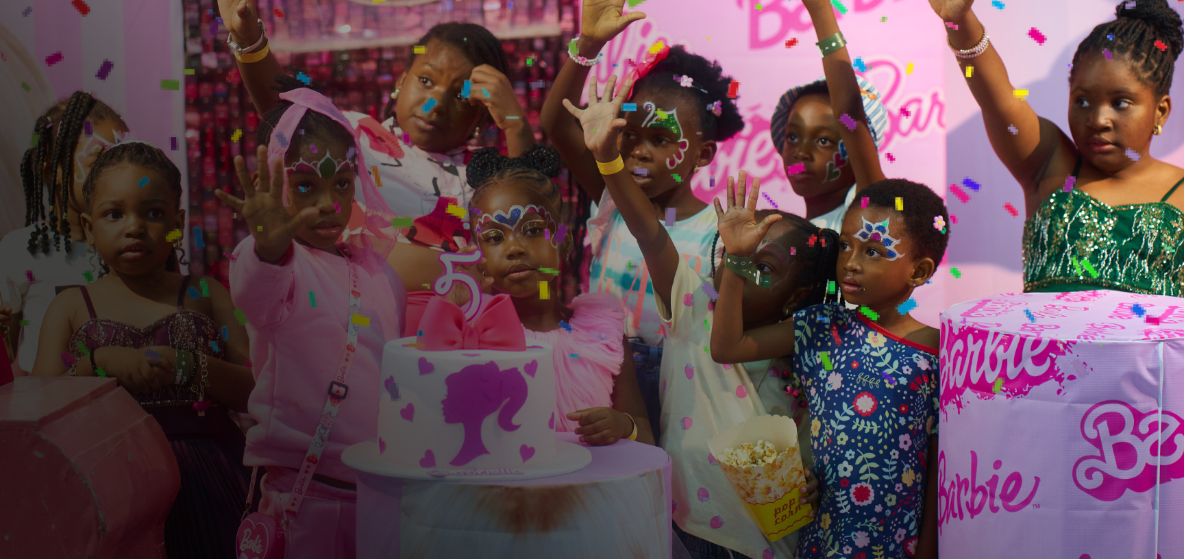Kids celebrating at a birthday party